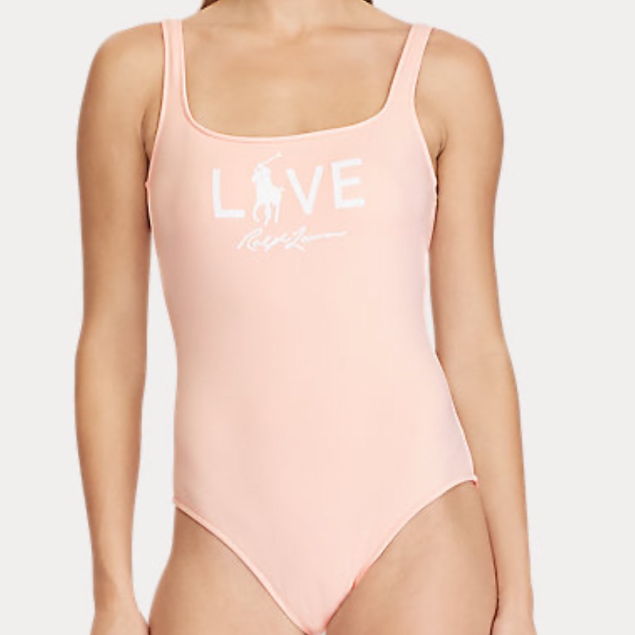 Ralph Lauren Pink Pony One Piece Swimsuit